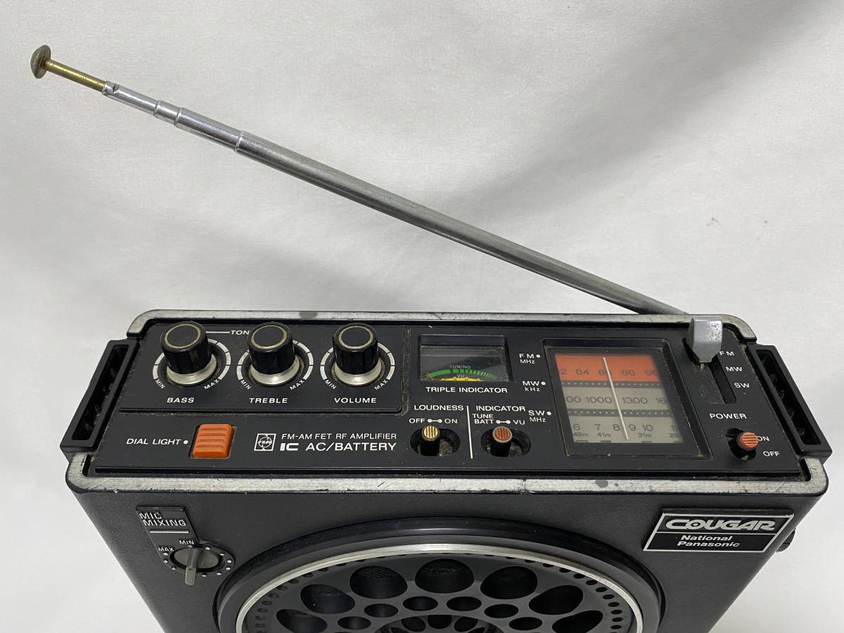 National Panasonic COUGAR RF-888 3-BAND ラジオ 出力確認済 中古