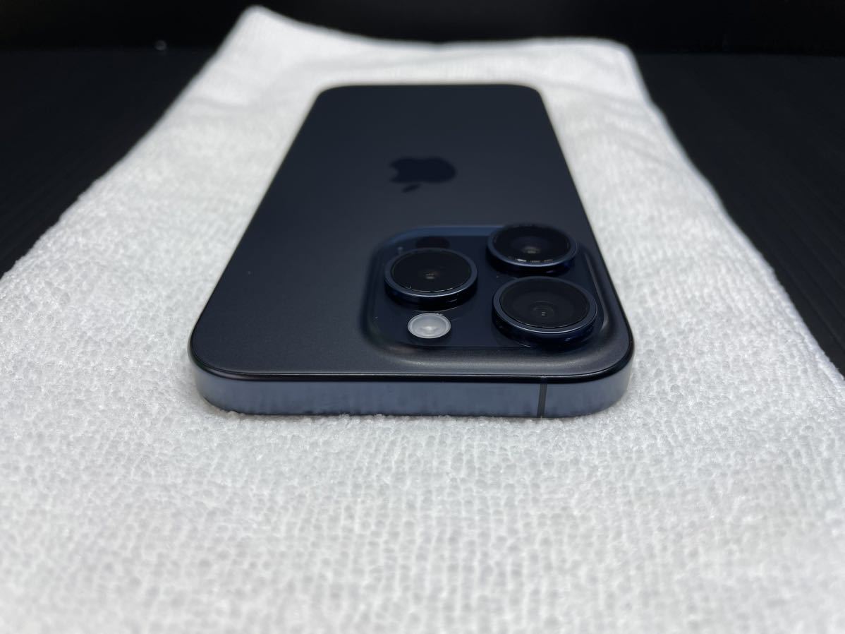 iPhone 15 Pro 512GB ブルーチタニウム SIMフリー 美品 バッテリー100