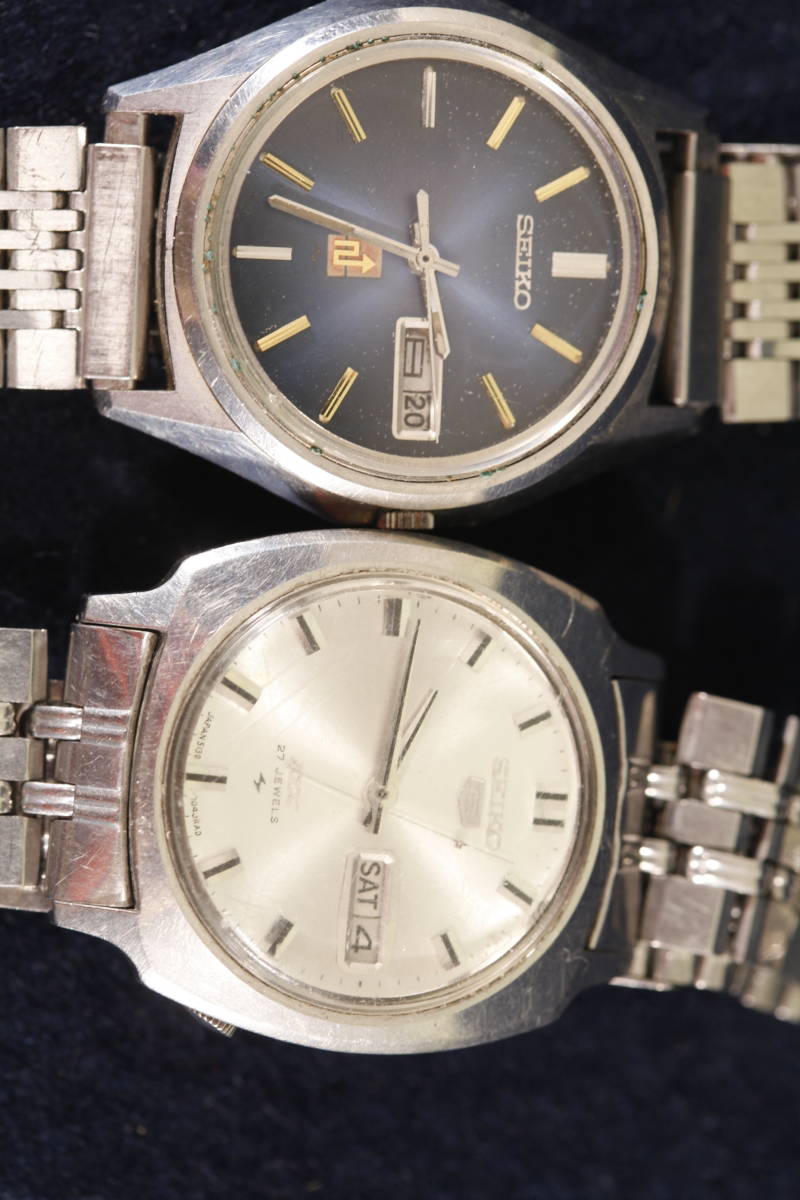 『時計⑤』〔ＳＥＩＫＯの腕時計2点　ＥＬＮＩＸ、ＳＥＩＫＯ５　ともにジャンク扱い〕