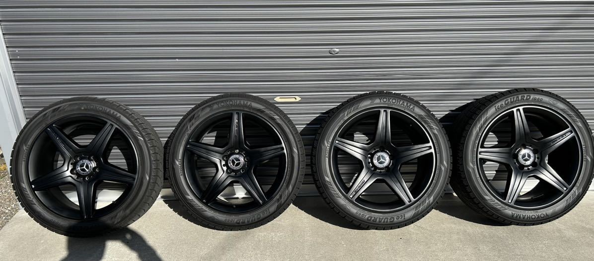 スタッドレスタイヤ 2019年製 ヨコハマ アイスガードIG60 AMG純正ホイール ツヤ消し自家塗装 19インチ255 45 R19 285 40 R19 W221 W222等 ヨコハマ スタッドレス スタッドレスタイヤ タイヤ、ホイール Tcjjxl 残念キャンプで