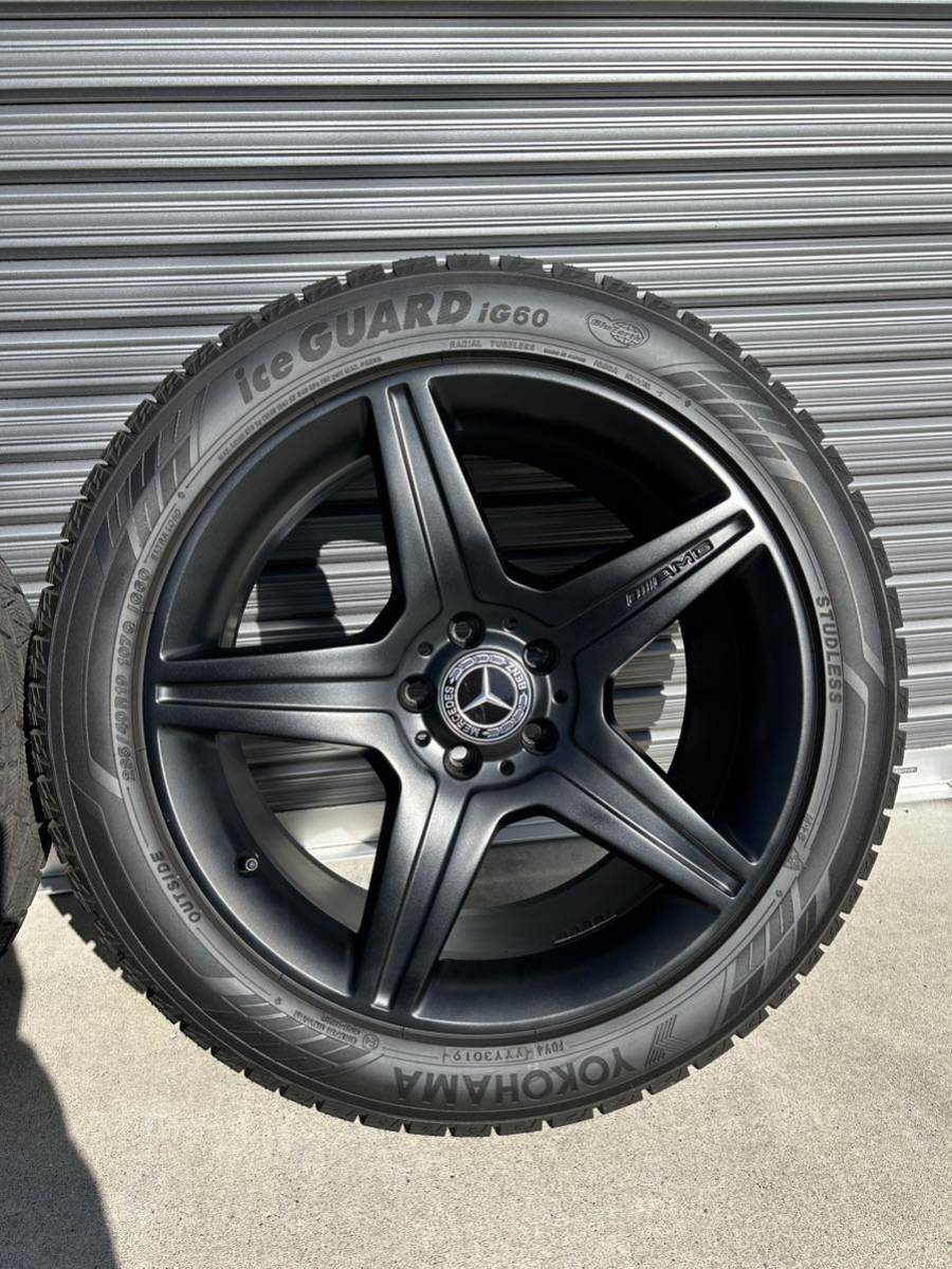 スタッドレスタイヤ 2019年製 ヨコハマ アイスガードIG60 AMG純正ホイール ツヤ消し自家塗装 19インチ255 45 R19 285 40 R19 W221 W222等 ヨコハマ スタッドレス スタッドレスタイヤ タイヤ、ホイール Tcjjxl 残念キャンプで