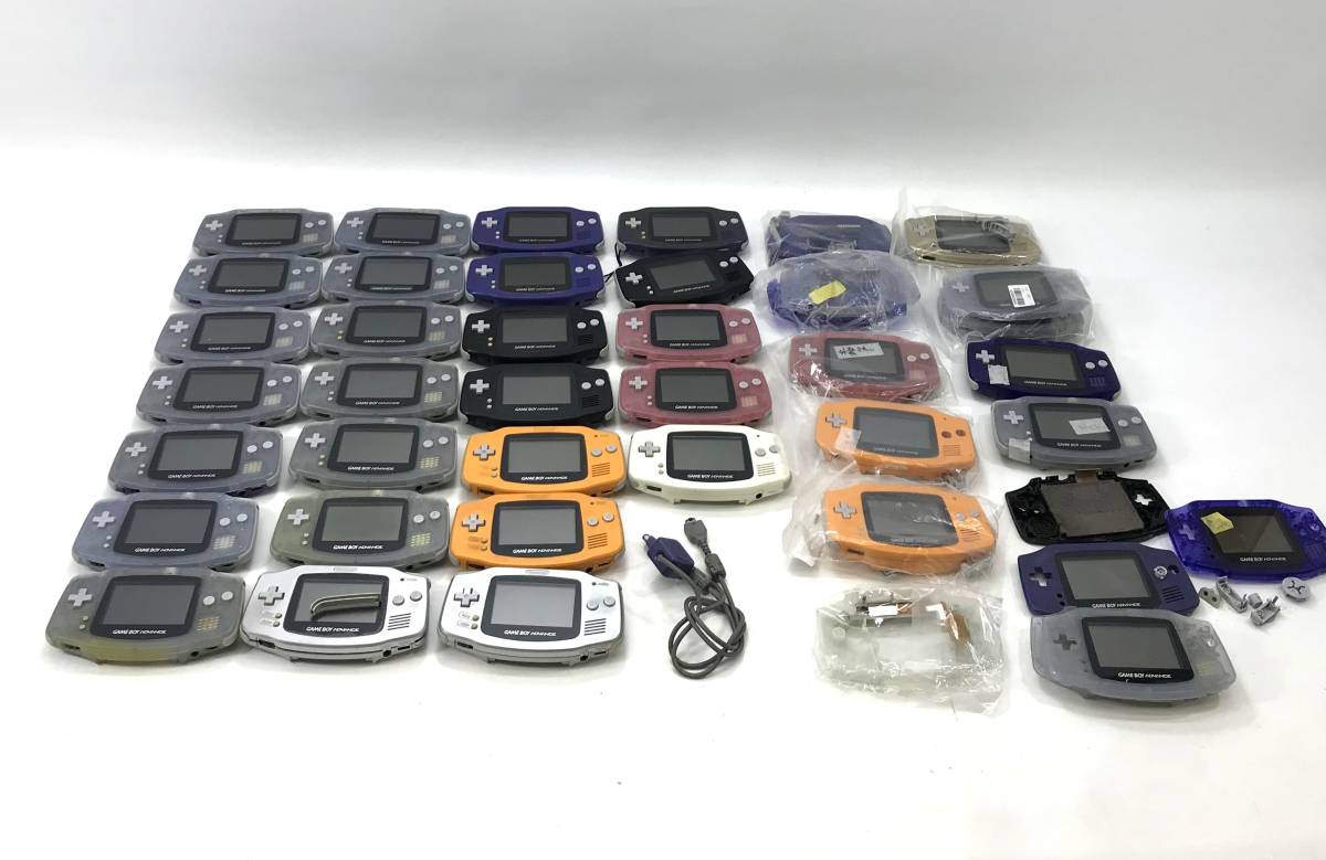 □【ジャンク品/100】任天堂 GBA ゲームボーイアドバンス 本体 まとめ