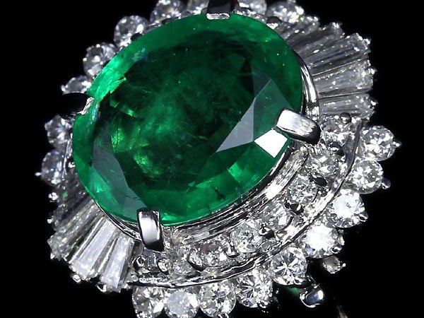 MU10091D【1円～】新品【RK宝石】≪Emerald≫ 豪華!! 上質エメラルド 大粒1.92ct!! 極上ダイヤモンド 総計0.634ct Pt900 高級リング ダイヤ