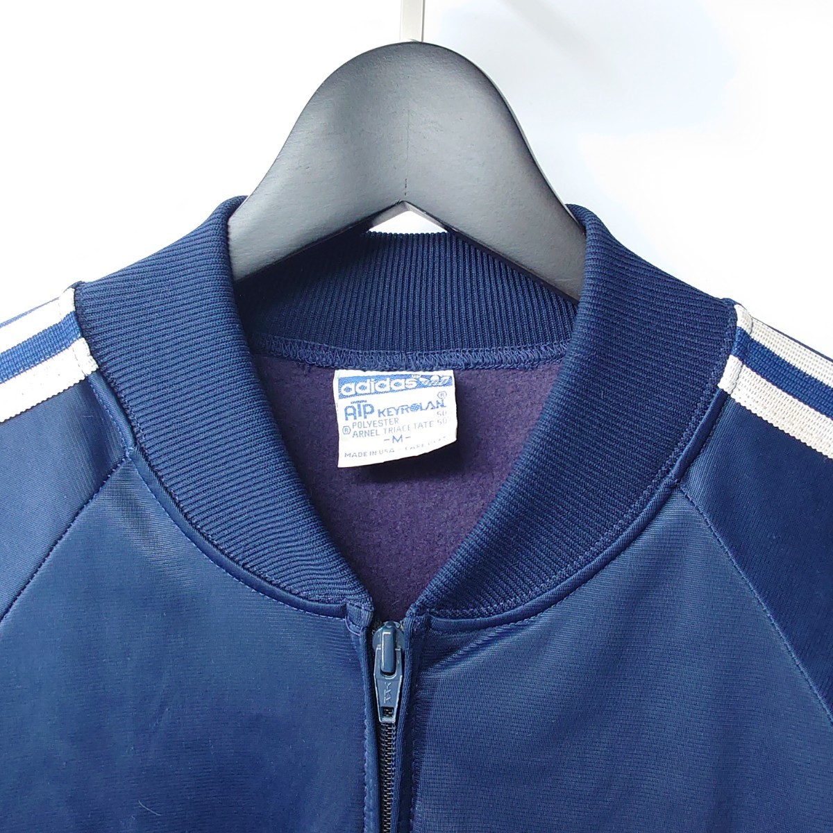 adidas アディダス ビンテージ ジャージ ネイビー ATP 80s 90s M