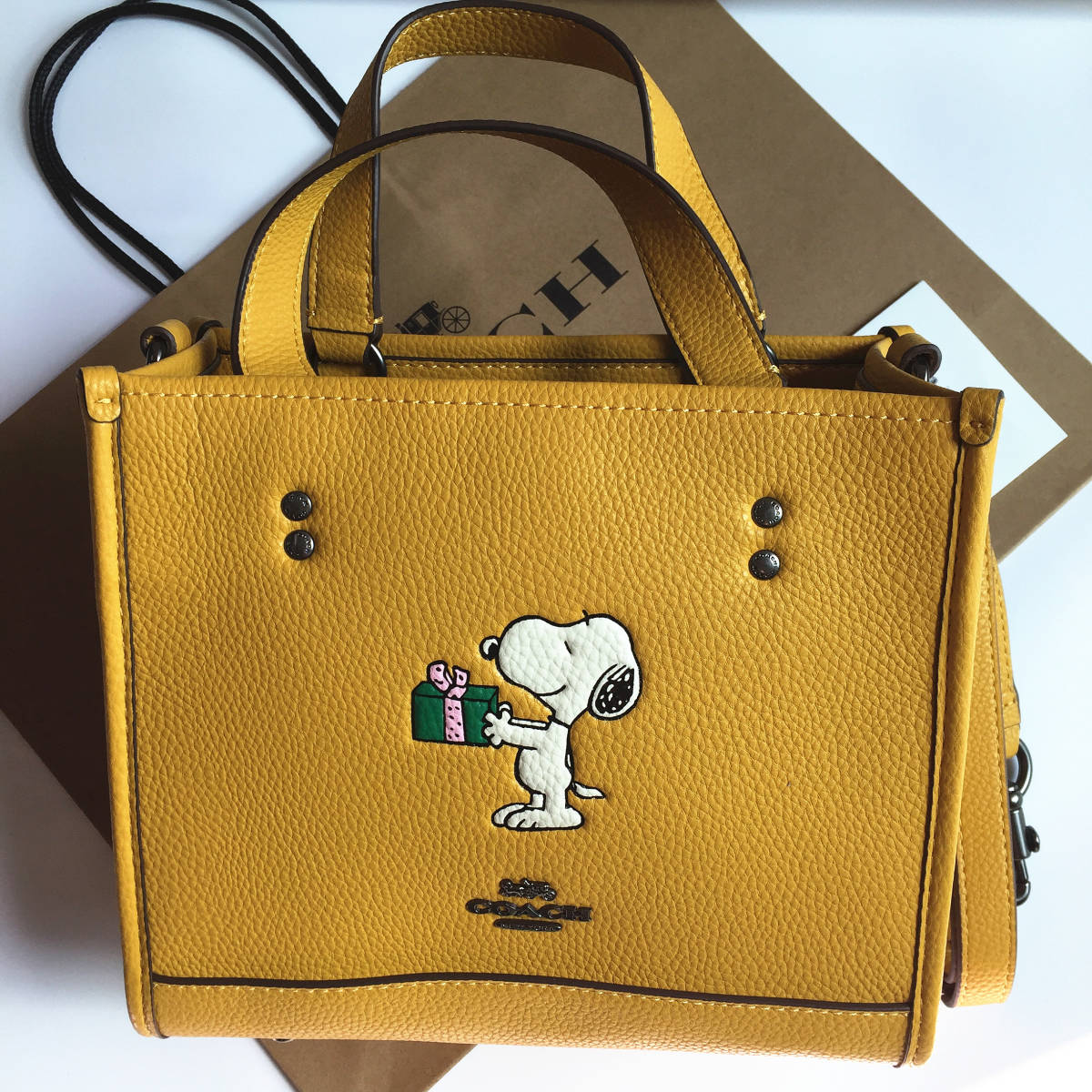 コーチ COACH CE918 スヌーピー ショルダーバッグ 2Wayバッグ コラボ 