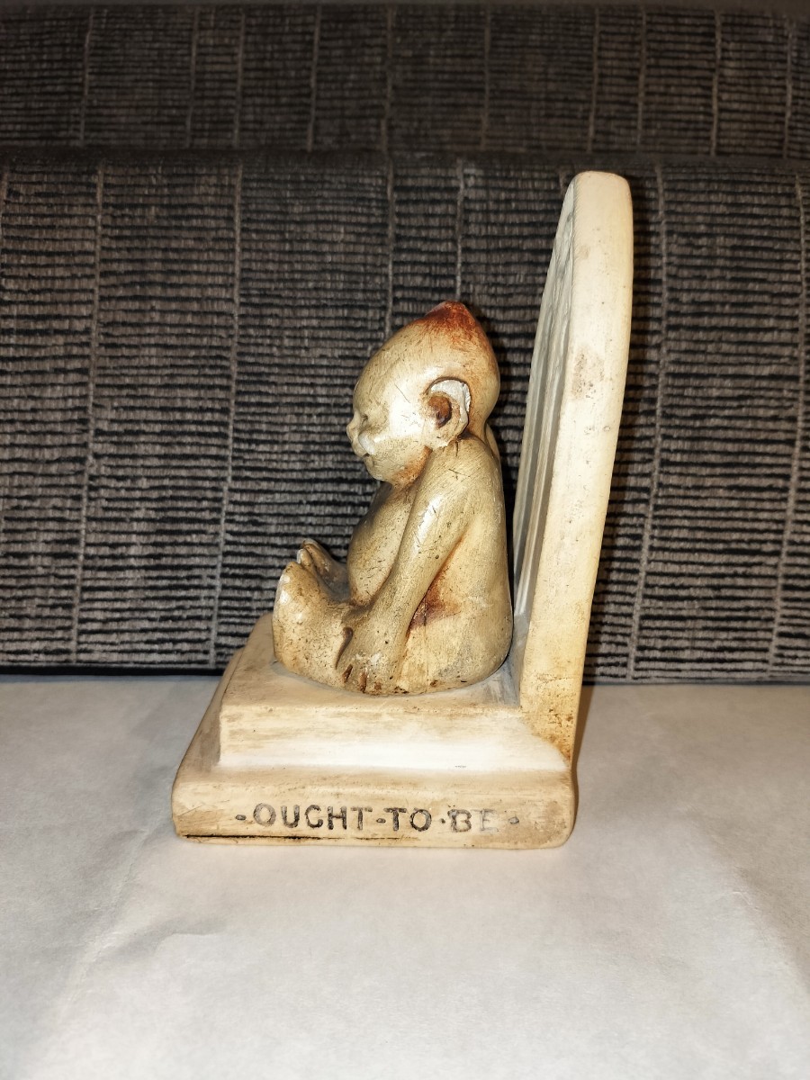 初代ビリケン BILLIKEN レア品] 人形 0 CHICAGO COMPANY 台座