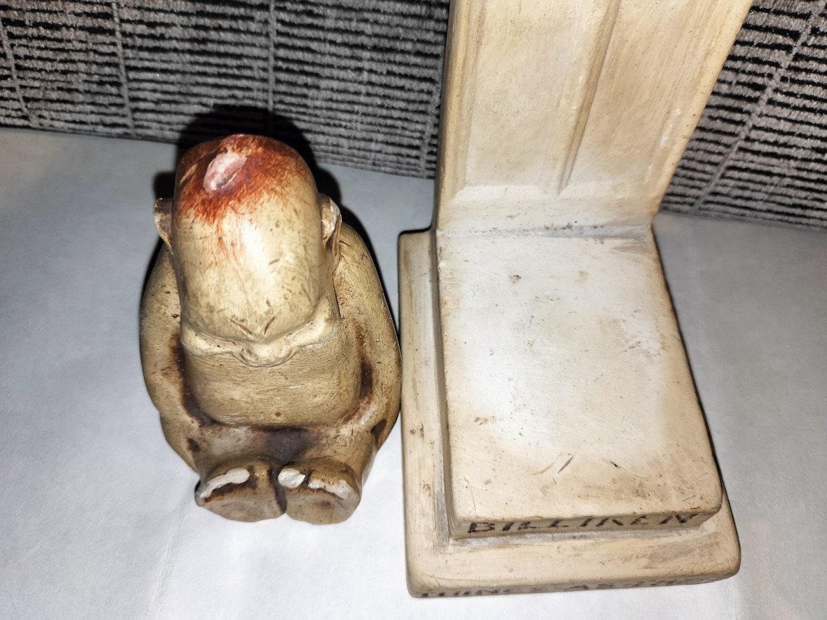 初代ビリケン BILLIKEN レア品] 人形 0 CHICAGO COMPANY 台座