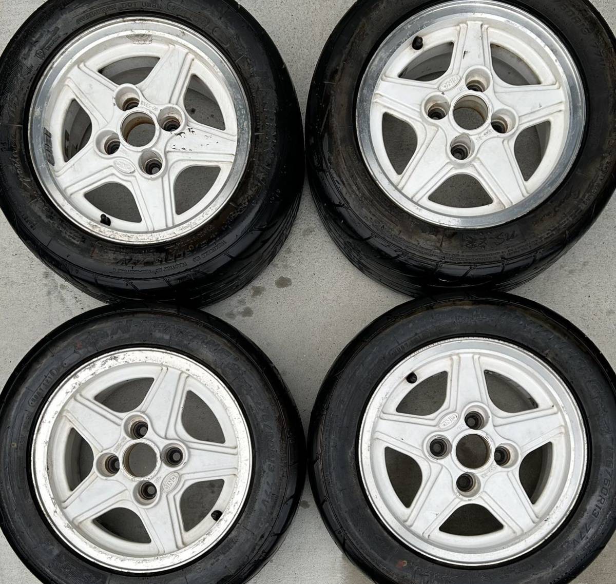 新作登場，定番人気 ナンカンNS-2R 175/60R13バリ溝 GALFジャパンCINQ13インチ5.5j オフセット38(ラジアルタイヤ)｜売買されたオークション情報、yahooの商品情報をアーカイブ公開 - オークファン 4穴