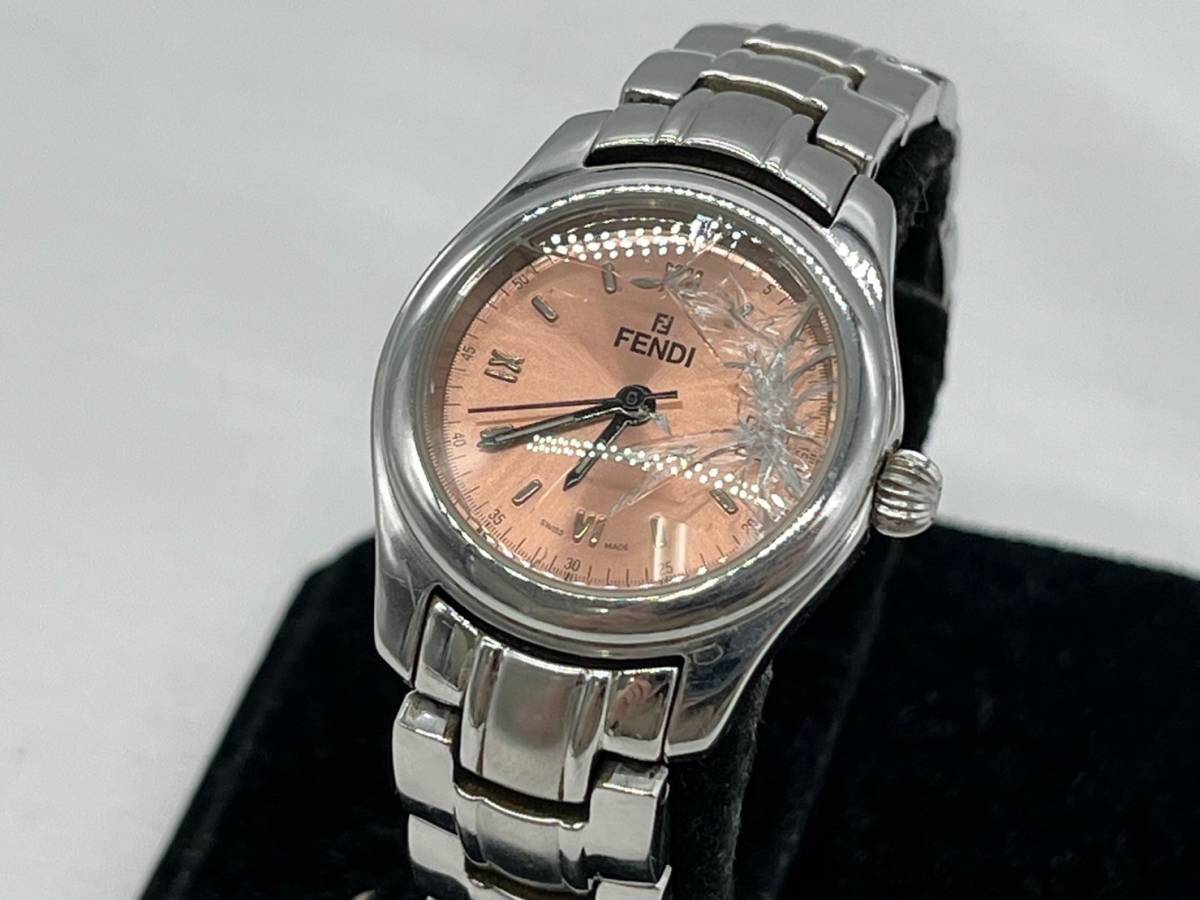 ti6465003/FENDI フェンディ 210L ピンク文字盤 ラウンドフェイス