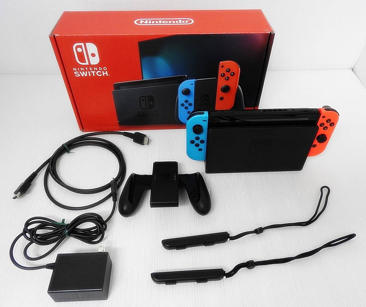 任天堂 Nintendo switch 本体 バッテリー強化型 動作品 初期化済 2019年製