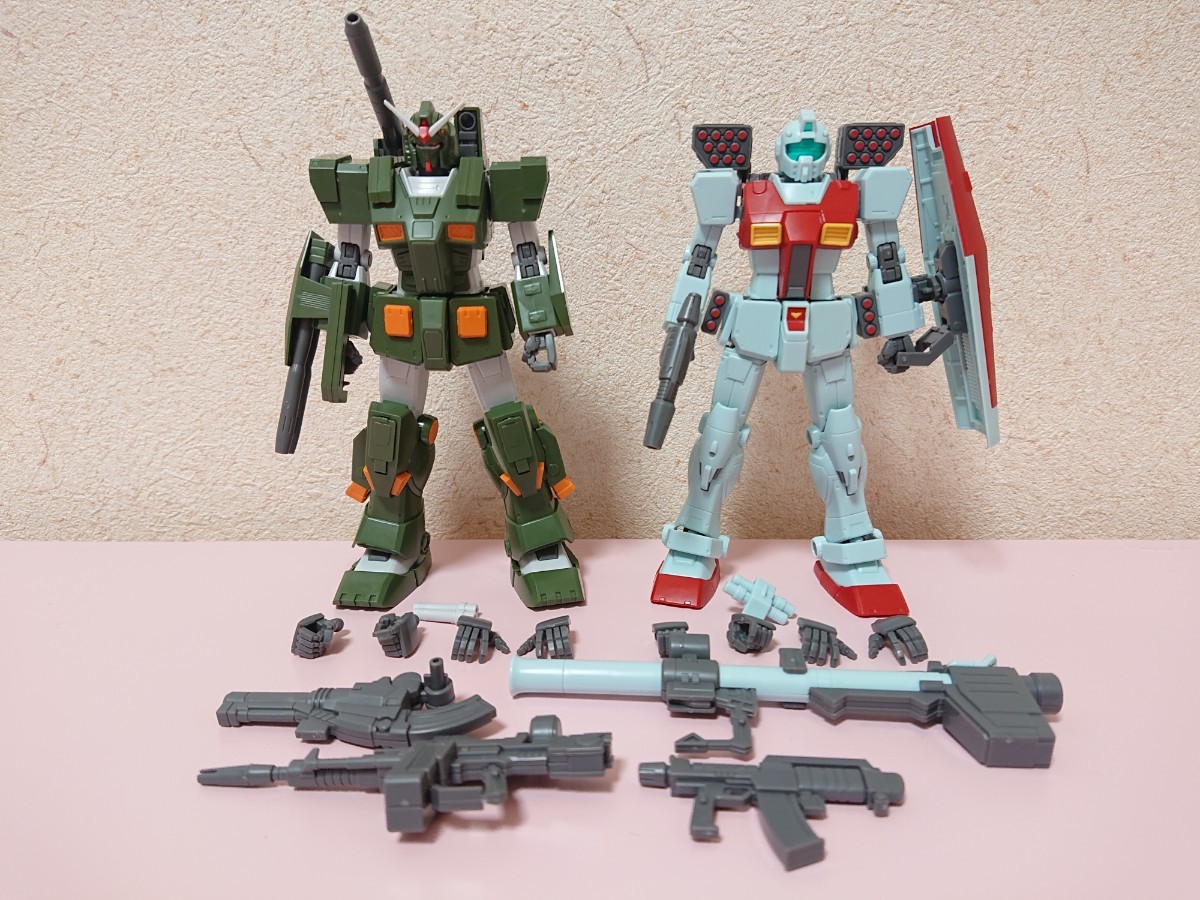 HG 1/144 フルアーマーガンダム & ジム 完成品