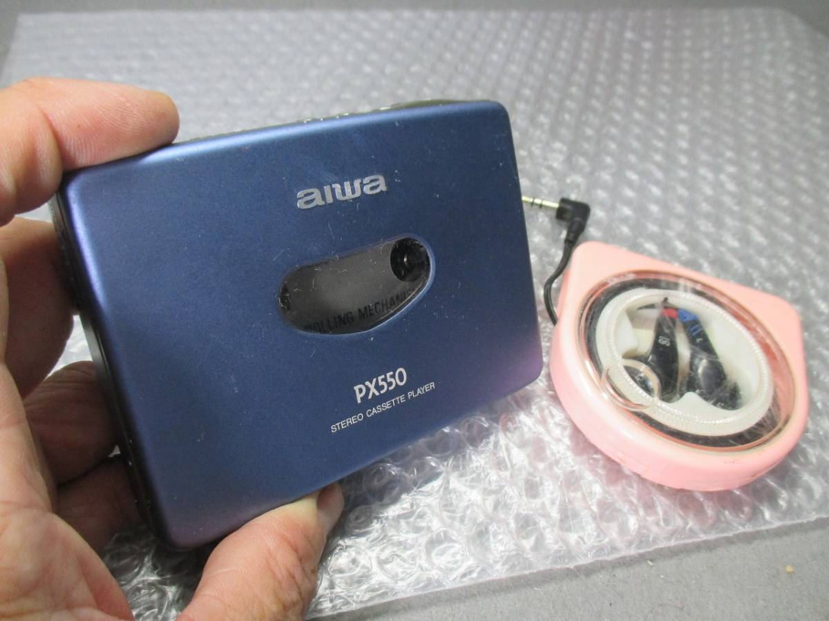 aiwa アイワ ポータブルカセットプレーヤー HS-PX550 送料185円 