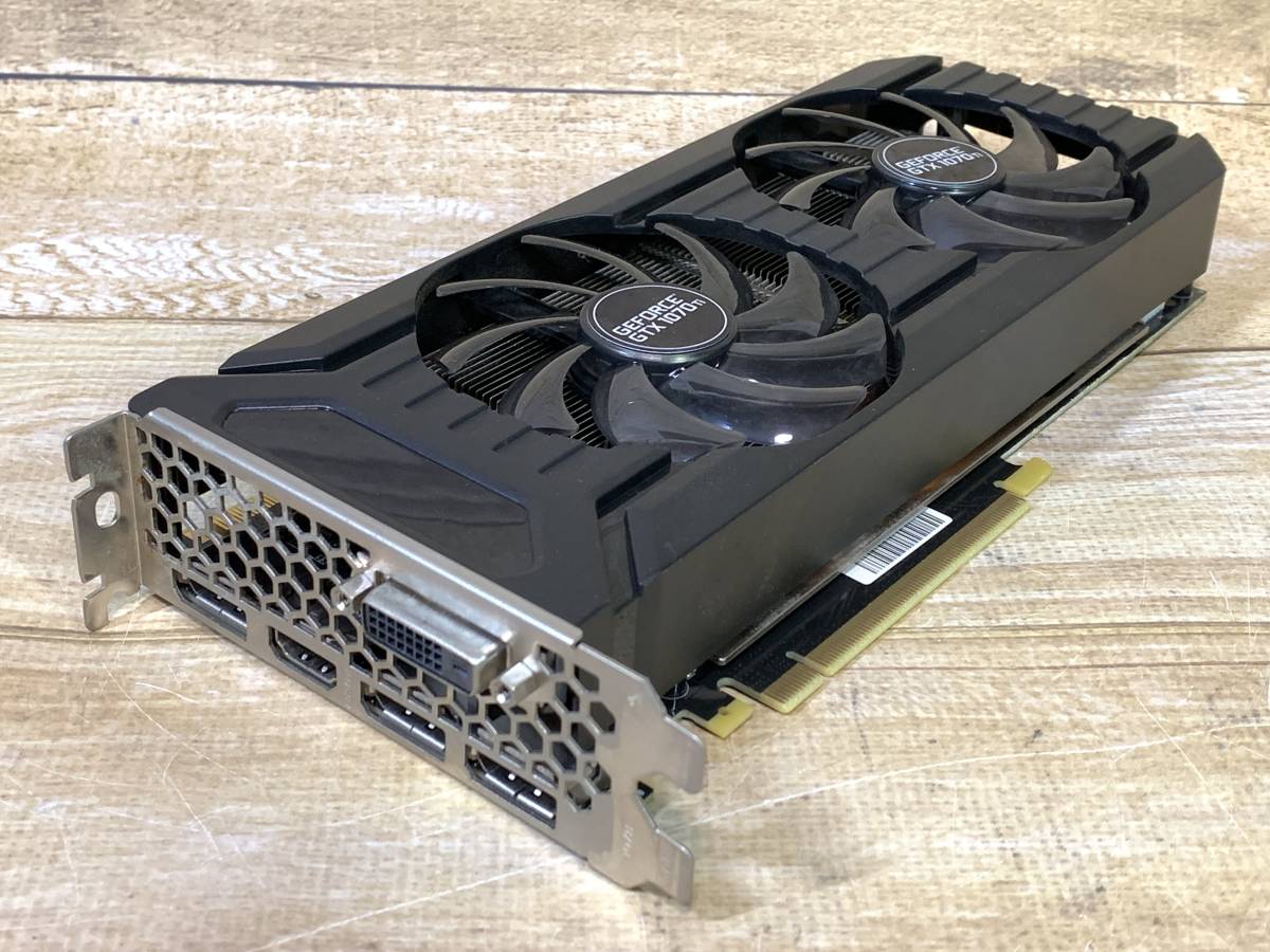 マイニングマシン PC リグ GTX1070TI ×6枚 GeForce 0 DUAL MB Specs 動作動画収録・2432基・8GB・256.3GB⁄sNVIDIA ☆