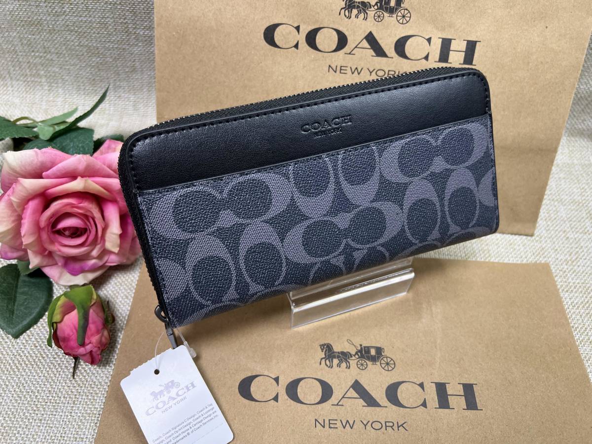 COACH コーチ 長財布 ラウンドファスナー レディース Wallet ラウンド 