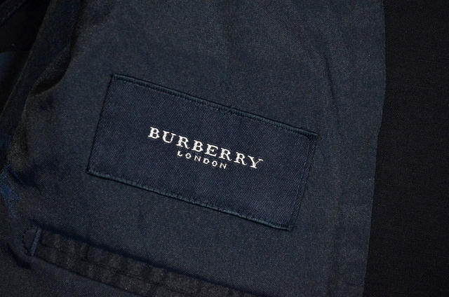 銀ボタン ホースマーク モヘヤ25％ BURBERRY LONDON バーバリー