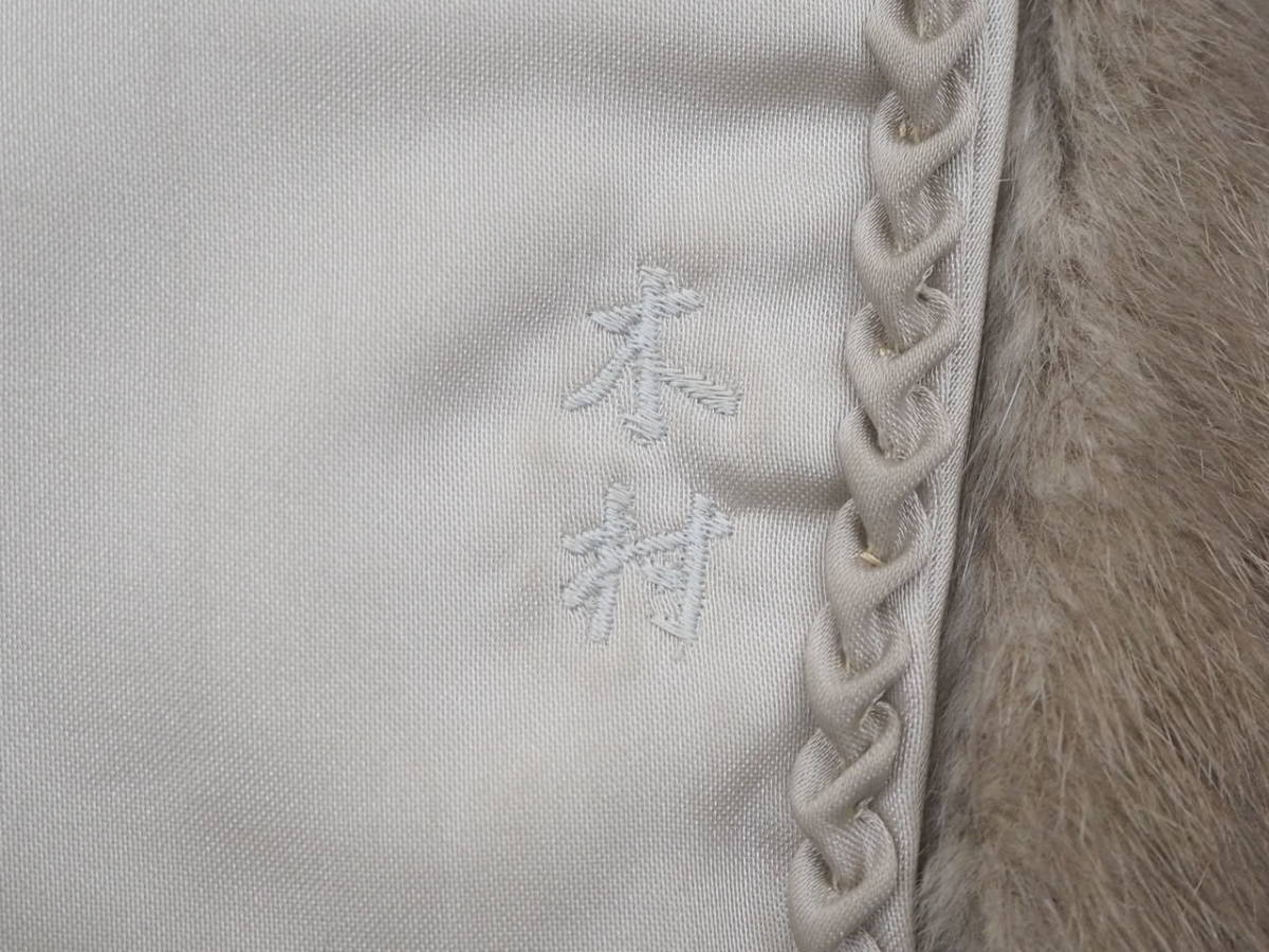 □シルバーブルーミンク□ハーフコート□着丈78㎝□Malvoisie