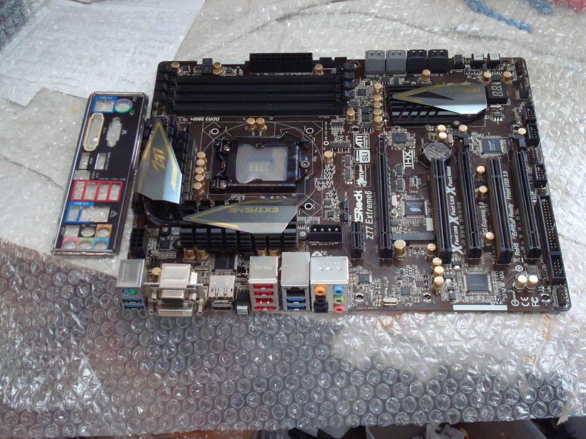 動作品】MSI H110M-S03 + Core i7-7700 + CPUクーラー, I/Oパネル付