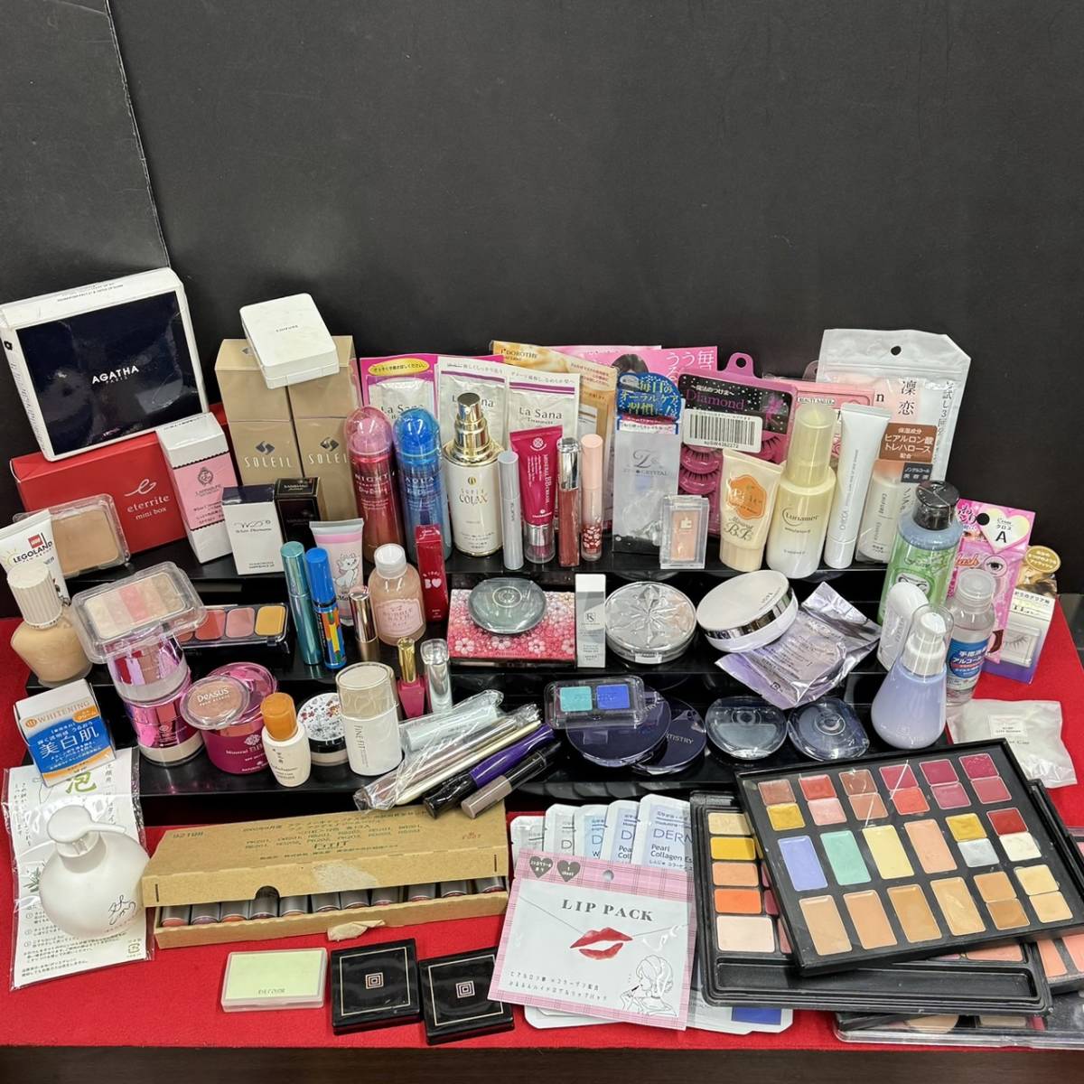 HOT C09 品多数 化粧品 コスメ 化粧水 クリーム 下地 マスク パック ファンデーション アイシャドウ 口紅 など 色々まとめて 5.05Kg(セット)｜売買されたオークション情報、yahooの商品情報をアーカ セット