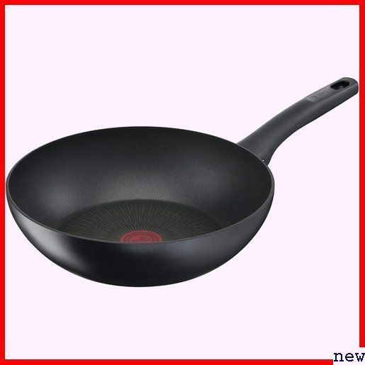 新品★ ティファール G26519 ブラック こびりつきにくい ウォックパン ガ IH 中華鍋 深型 28cm 炒め鍋 144