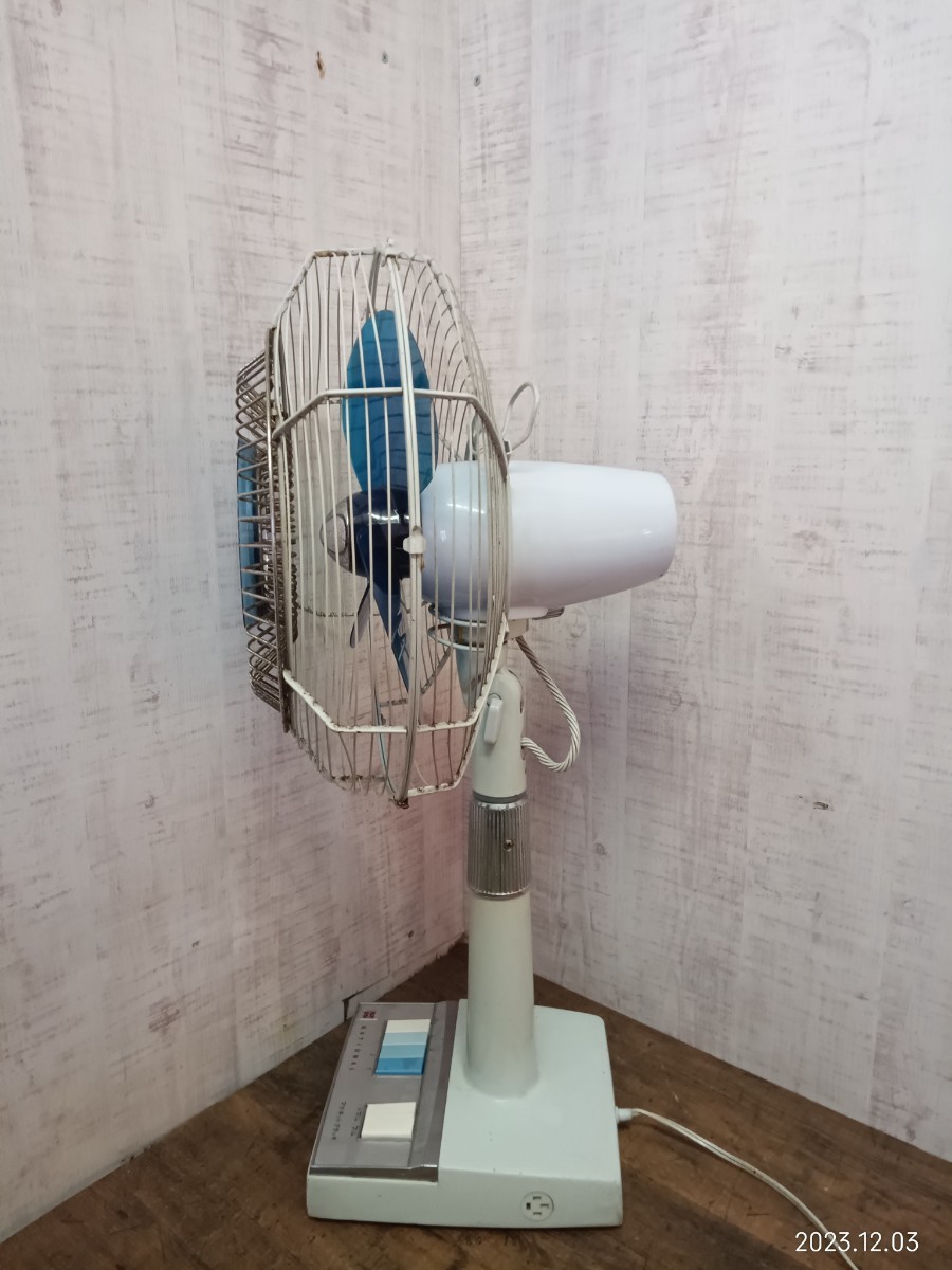 超希少 ナショナル 松下電器 扇風機 首振り F-23F1Q レトロ 当時物 55年前
