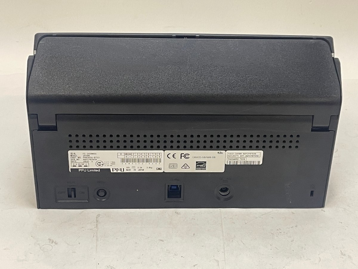 中古】富士通 両面対応シートスルースキャナ ScanSnap IX-500SE 2018年