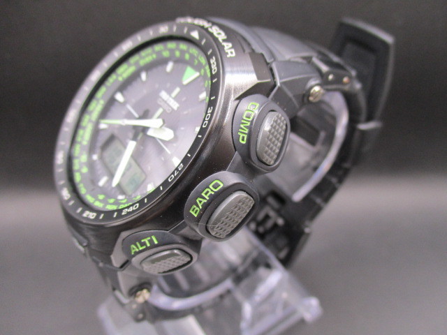 CASIO PROTREK PRW-5100 電波ソーラー 動作品 中古腕時計328【CASIO】 PRW-5100 PROTREK プロトレック タフソーラー