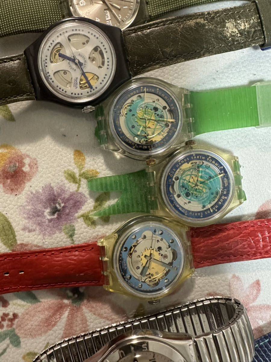 腕時計 スウォッチ 1円 まとめ売り - ジャンク品 ジャンク Yahoo 