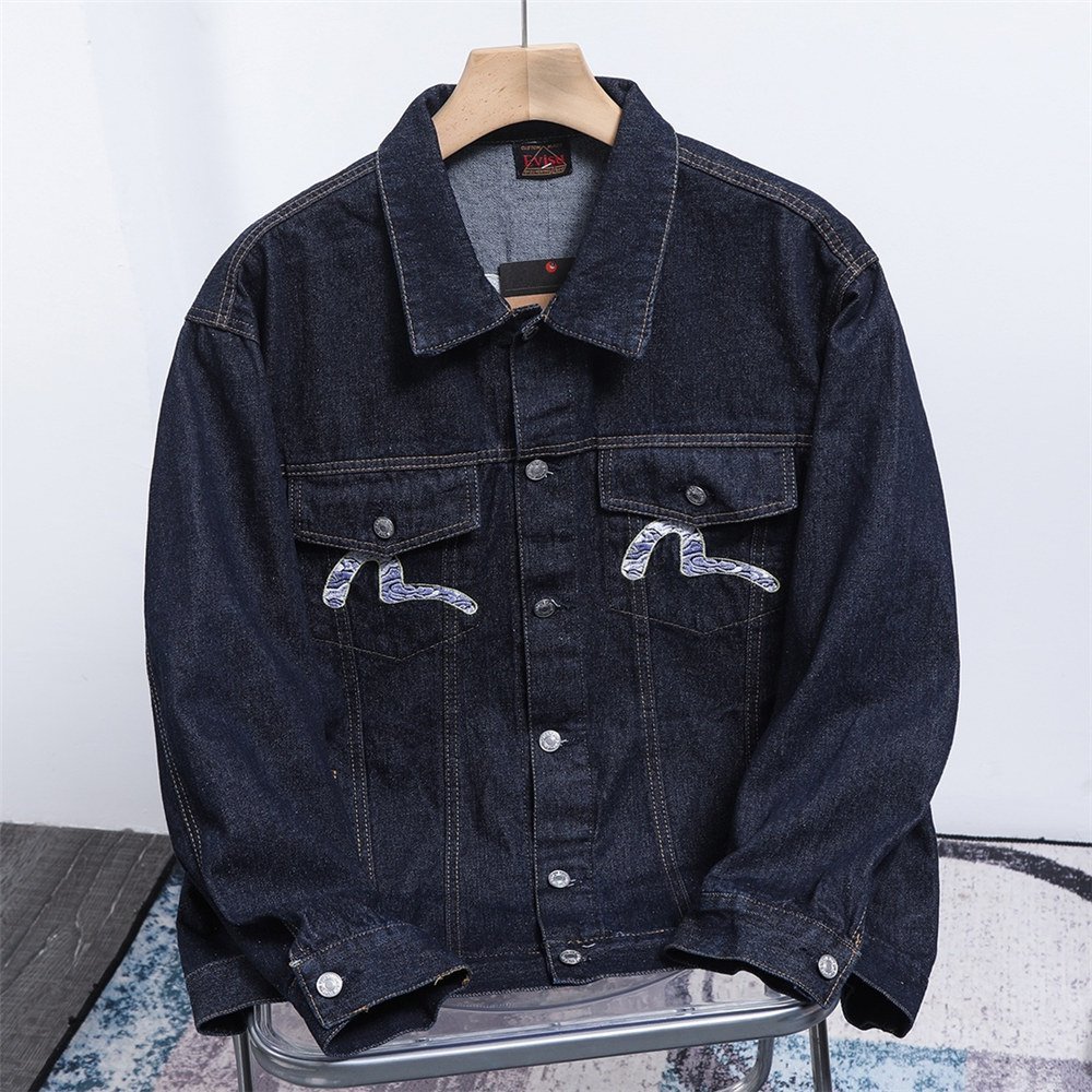 EVISU エヴィス デニムジャケット 男女兼用 デニムコート 秋冬 