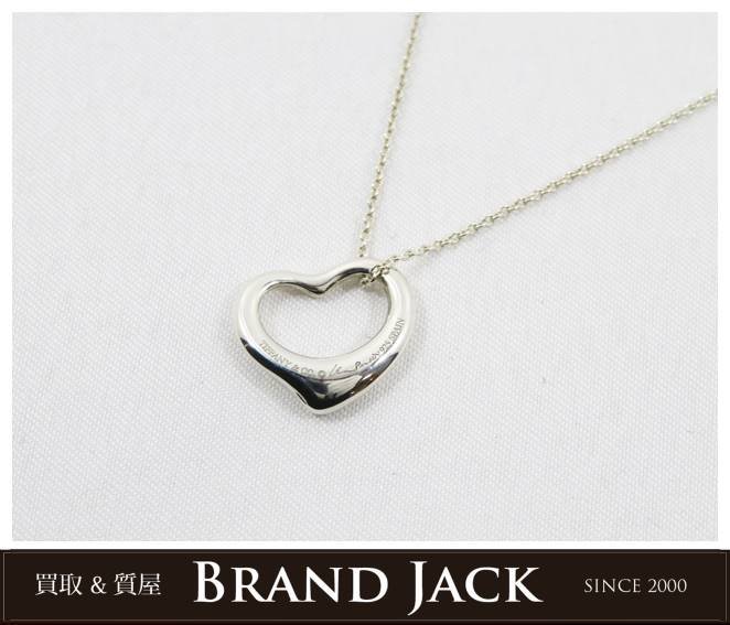 ◇TIFFANY&Co. ティファニー オープンハート ネックレス シルバー