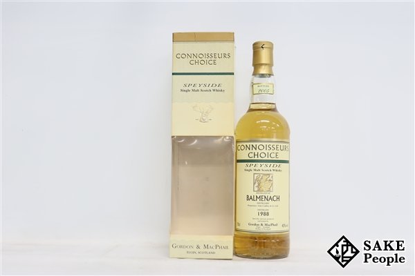 ◇注目! G&M ゴードン&マクファイル コニサーズチョイス バルメナック 1988‐2005 700ml 43％ 箱 スコッチ