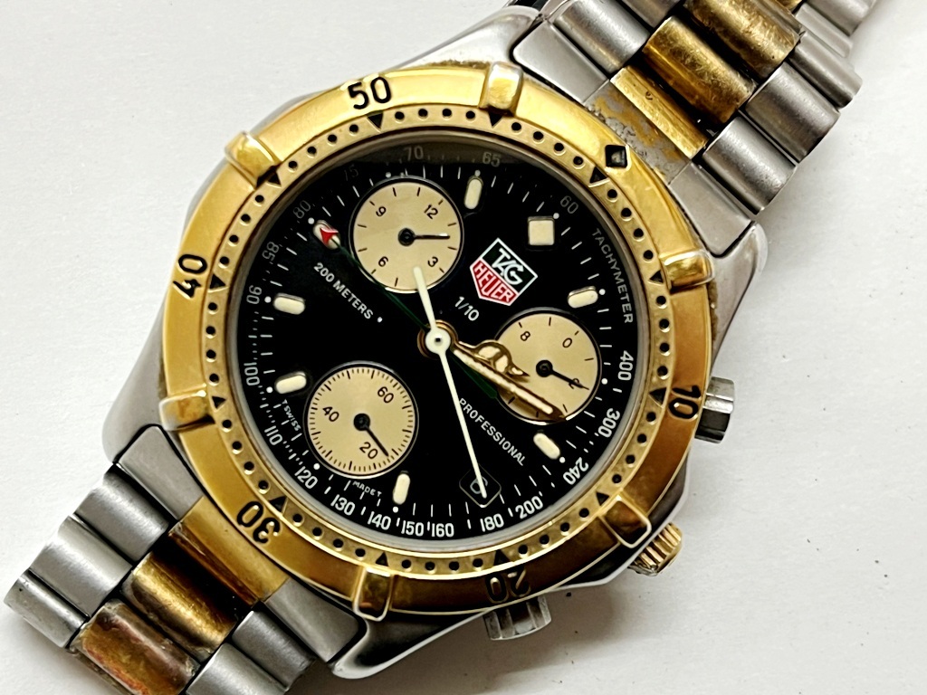 ☆TAG HEUER/タグ・ホイヤー プロフェッショナル 565.306R 黒文字盤 