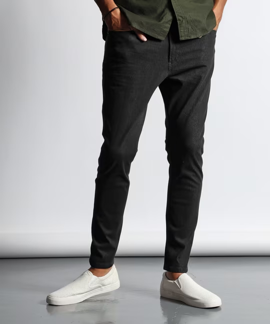 The DUFFER of ST.GEORGE ザタファーオブセントジョージ ワンダーシェイプ 5PKT デニム パンツ サイズXL ブラック メンズ ボトムス