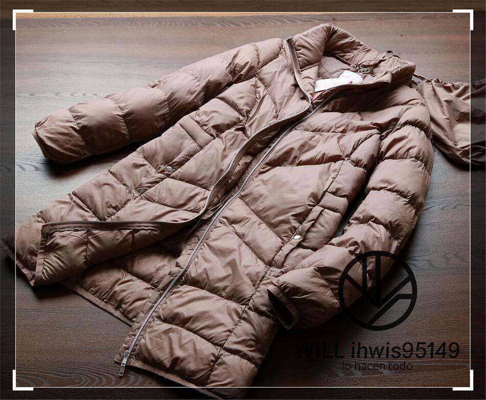 AS46 SHEEGO　ロングコート　レディース　44/2XL　中綿　フェイク-ダウン　コート　アウター　シンプル 贅沢 高品　秋冬 軽量 ブラウン