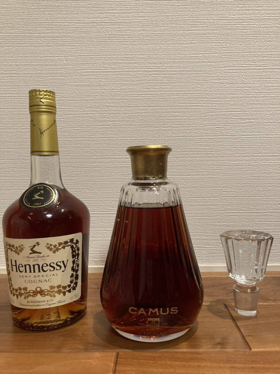 【古酒】CAMUS コニャック クリスタルデカンタ 未開栓古酒◇CAMUS/カミュ/カラフェ/Baccarat/バカラクリスタル/COGNAC