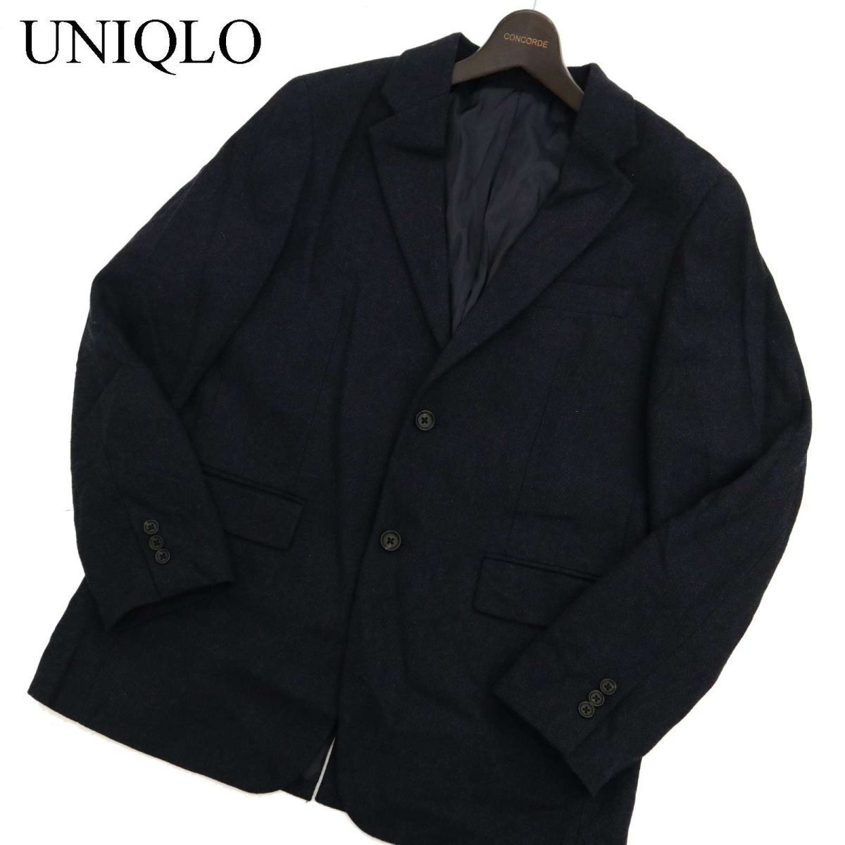 22AW☆ UNIQLO ユニクロ 秋冬 2B ヘリンボーン柄 ウール混☆ ツイード 