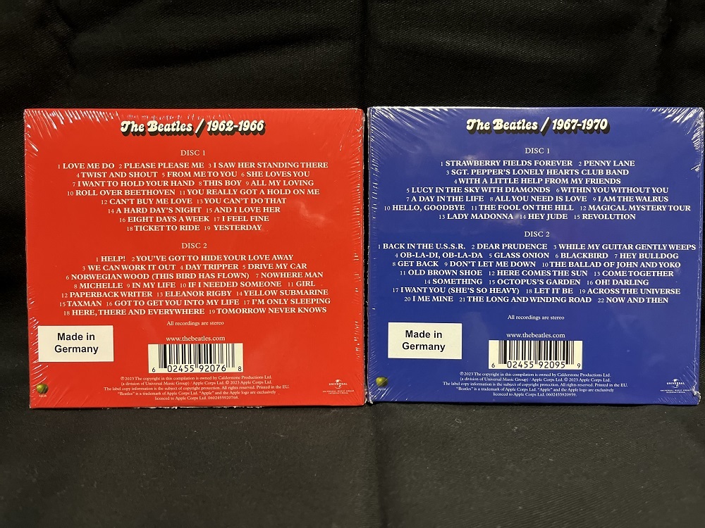 ビートルズ（赤）1962-1966＆ビートルズ（青）1967-1970＜2023
