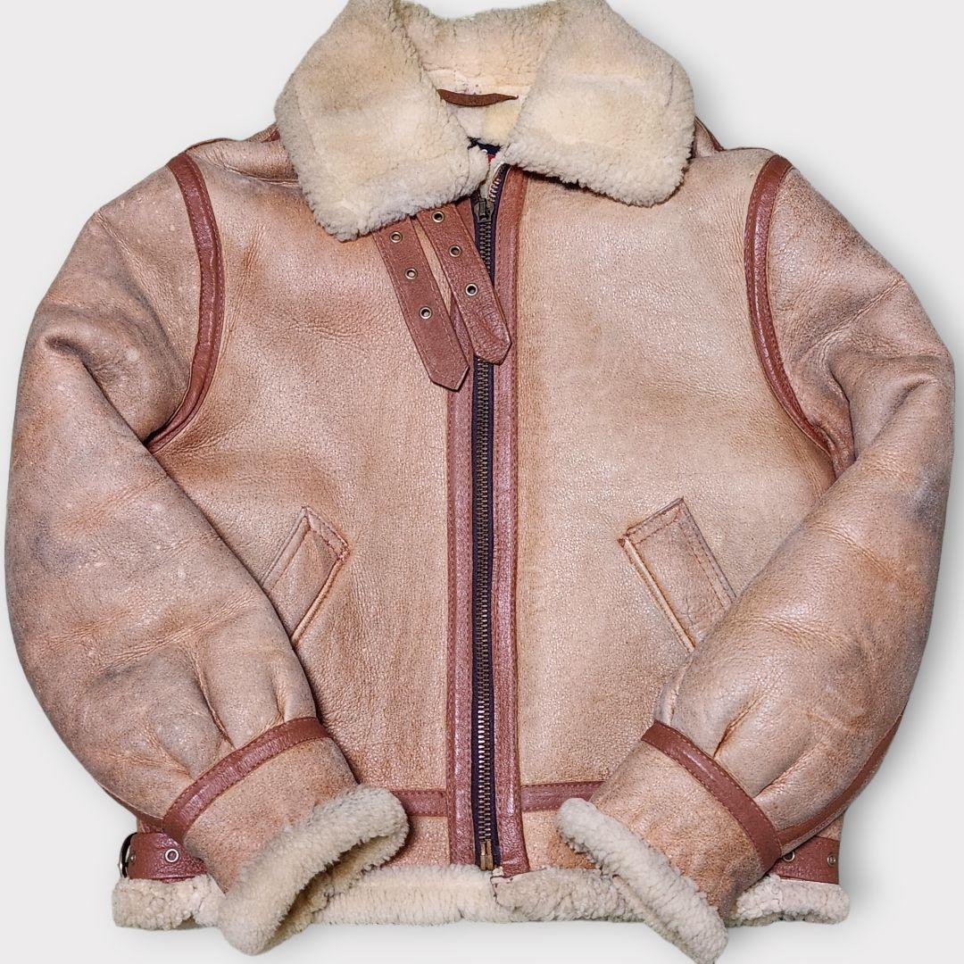 ショット SCHOTT ムートン B-3 フライトジャケット ボア USA製 ショット SCHOTT ムートン B-3 フライトジャケット ボア USA製