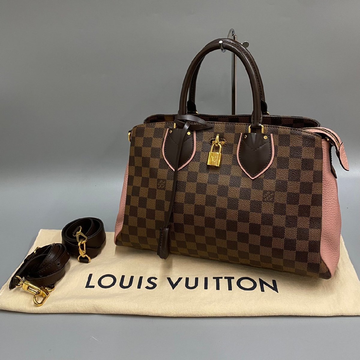 1円 LOUIS VUITTON ルイヴィトン レザー ゴールド金具 サンダル ヒール 
