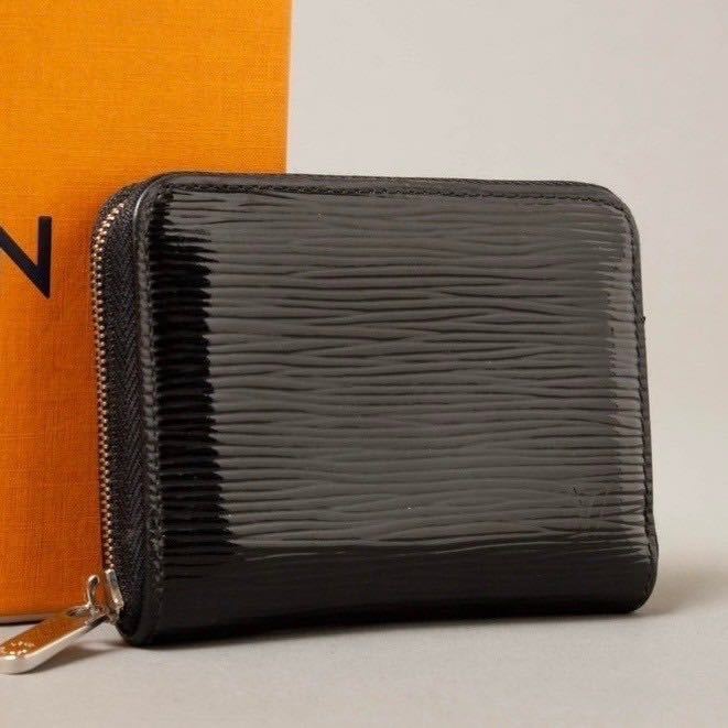 【美品】一スタ LOUIS VUITTON ルイヴィトン コインパース ファスナー ジッピー エピライン ノワール ブラック ユニセックス 733-7