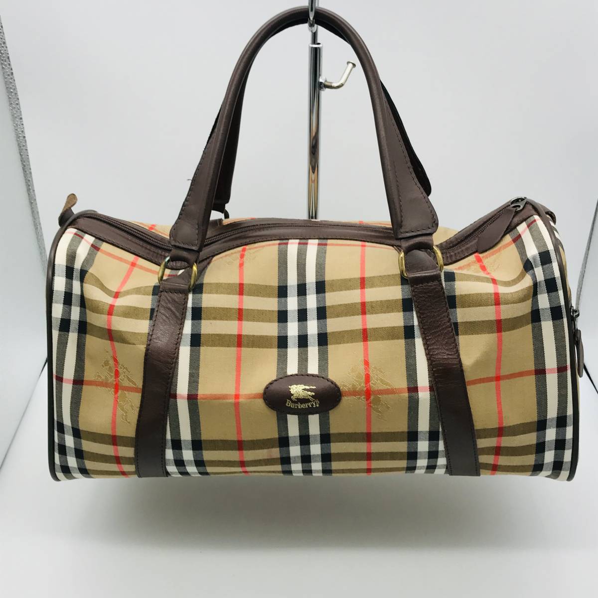 バーバリー Burberrys ミニボストンバック ノバチェック 中古 