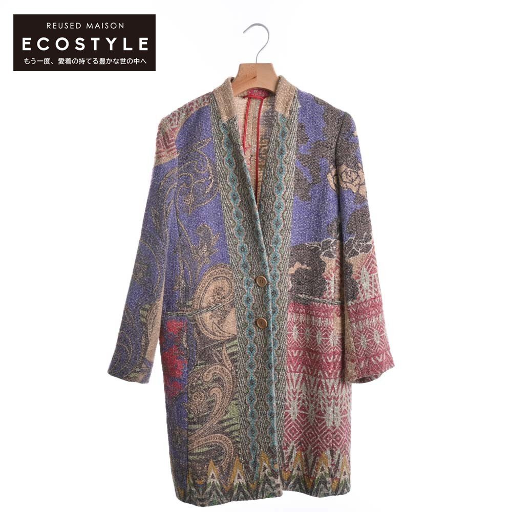 ETRO エトロ リバーシブルジャケット ペイズリー柄 中綿ライナー 44 