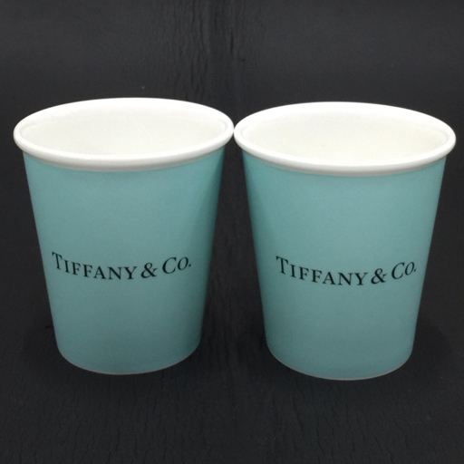 お得，新品 1円 ティファニー ペーパーカップ ペアカップ グラス コップ 保存箱付き 食器 TIFFANY(ティファニー)｜売買されたオークション情報、yahooの商品情報をアーカイブ公開 - オークファン ティファニー
