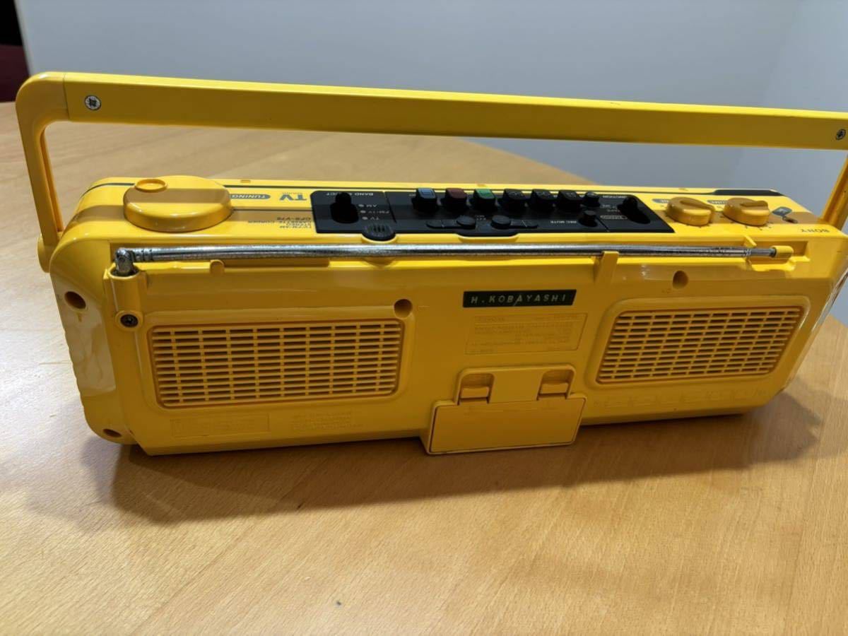 SONY CFS-V75 カセットラジオ イエロー CFS-V75 SONY SPORTS ラジカセ イエロー 希少 ソニー 公式通販 動作品
