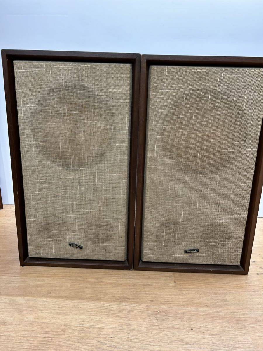 CORAL コーラル スピーカーペア FLAT-8S 現状品
