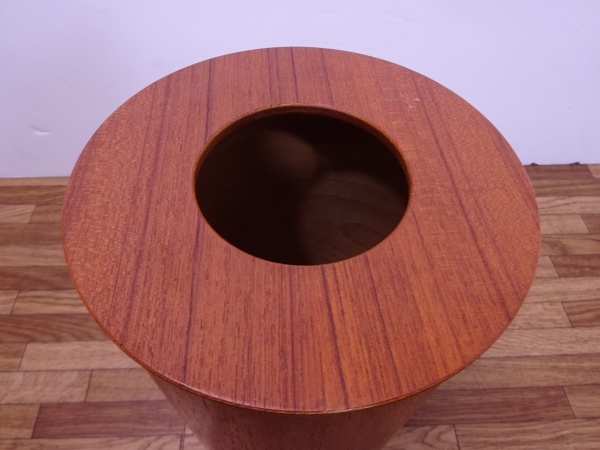 □サイトーウッド ゴミ箱 ダストボックス□BASKET donut lid / teak