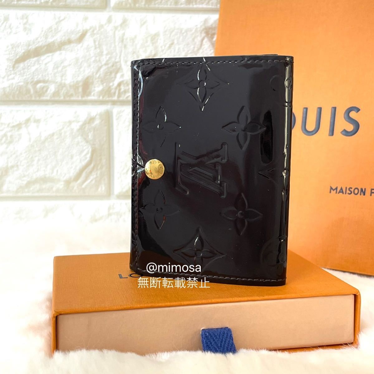 ヴェルニ VUITTON ルイヴィトン LOUIS アマラント ルイ ハンドバッグ 