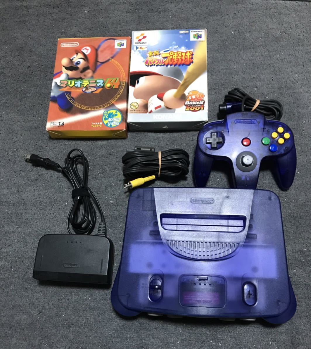 任天堂64 本体 NINTENDO 64 動作確認済み ミッドナイトブルー 本体