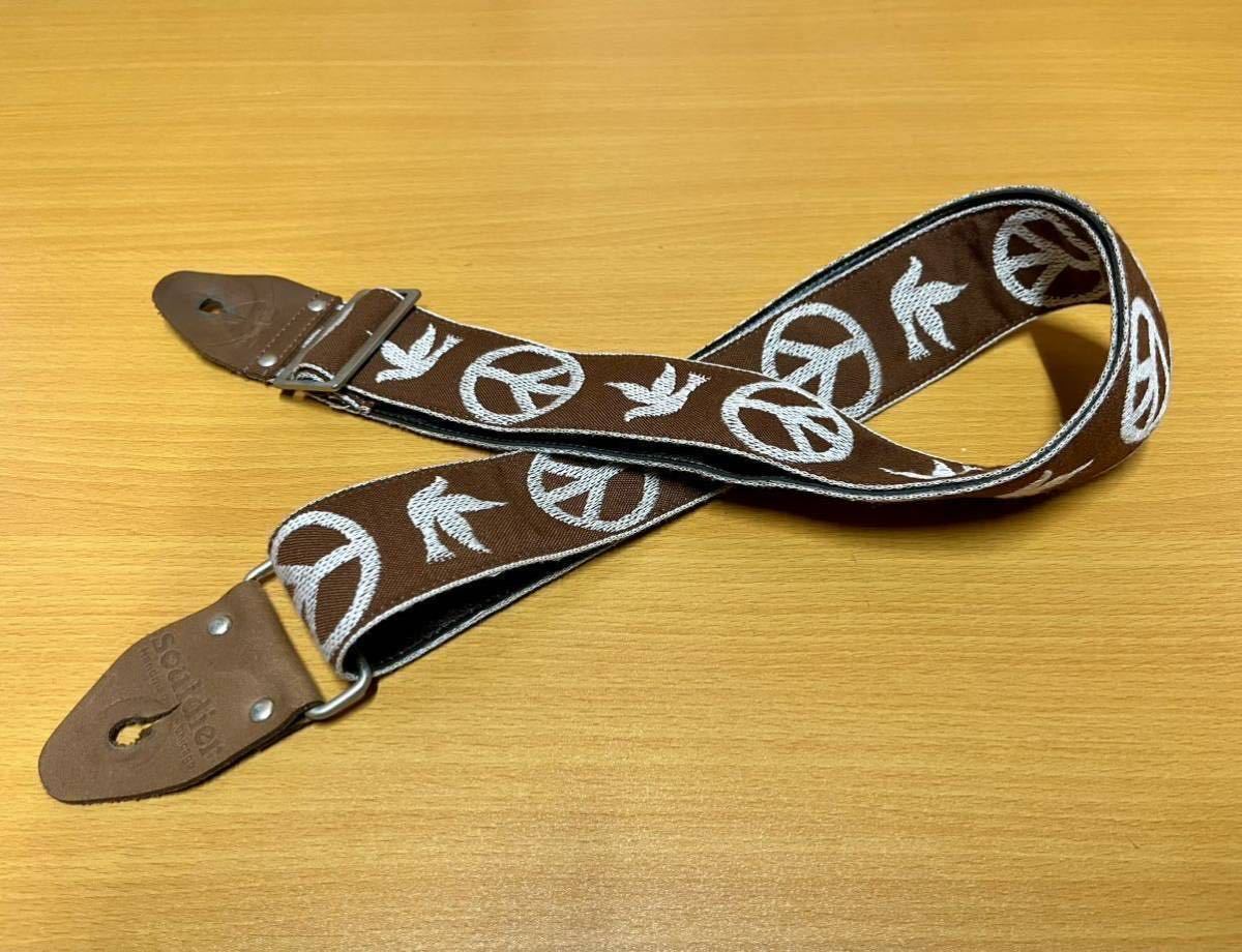 新作入荷，格安 Souldier strap NY Peace Dove Brown ソルジャーストラップ ニールヤング ジャガード織(ストラップ)｜売買されたオークション情報、yahooの商品情報をアーカイブ公開 - オークファン ストラップ