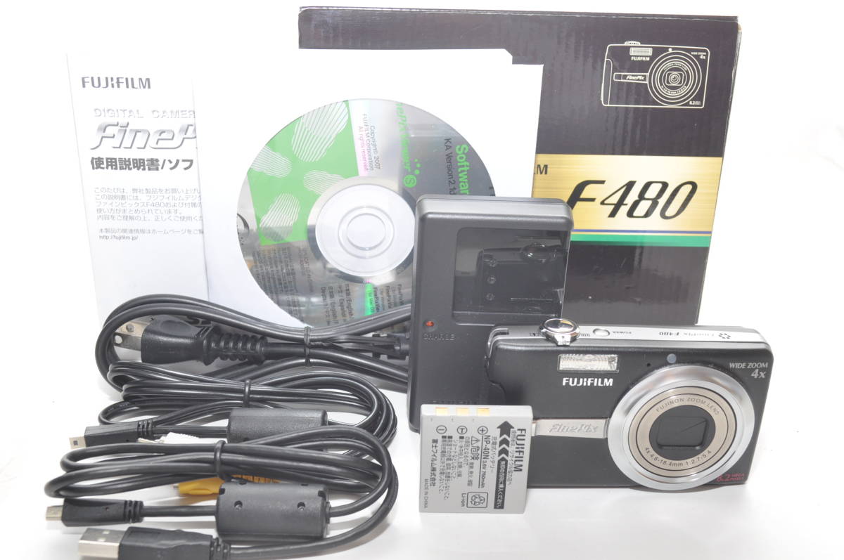 ☆極上美品☆FUJIFILM 富士フィルム FinePix F480 ブラック 元箱 #9687 