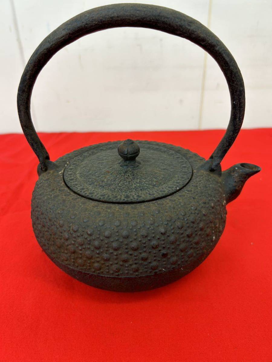 8-12-14-17 古い鉄瓶　鉄器 サイズ高さ9cm 直径14cm